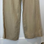 Old Navy  women’s 100% linen Khaki wide leg Chinos size 10. Photo 2