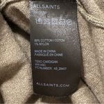 All Saints‎ Women's Size 2 Open Asymmetrical Cardigan Sweater With Ruching Back Photo 4