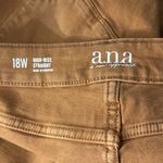 a.n.a . SZ 18W High-Rise Straight Jeans Stretch Zip-Fly Pockets Brown Sugar New Photo 6