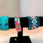 BEADED STRETCHY BELT WAISTBAND Blue Photo 8