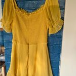 Puff Sleeve‎ Romper Yellow Size M Photo 2
