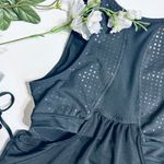 Athleta gel mesh supercharged dotted racerback built-in bra black tank top Photo 9