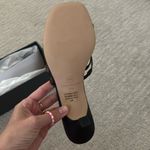 Ann Taylor NIB NEW IN BOX Leather Toe strap Mule sandals black Photo 5