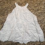 Torrid Women 4 Sleeveless Blouse White Eyelet Lace Tiered Ruffle Keyhole Back Photo 0