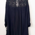 Black‎ bohemian crochet swim cover dress Size undefined Photo 0