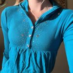 Y2K Babydoll Hooded Cardigan Blue Size XS Photo 6