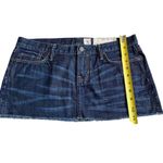 All Saints Spitalfields 10 Micro‎ Mini Denim Jean Skirt Frayed Short Y2K Photo 6