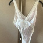 Chic Lace thong style lingerie with Pink Details osfm White Size undefined Photo 2