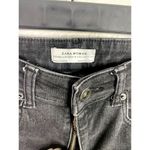 ZARA Mid Rise Stretch Skinny Jeans Cotton Blend Washed Effect 5-Pocket 2 Black Photo 5