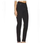 MOTHER SNACKS High Waisted Twizzy Skimp In Smacking Good Sz 23 Black Straight Photo 1