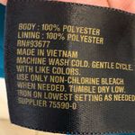 Worthington Teal Blue Sheath Dress Hummingbird Print Sleeveless Mod Retro 6 Photo 5