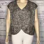 INC  International Concepts NWT Size 1X Glam Camouflage Knot Hem Knit Top Shirt Photo 1