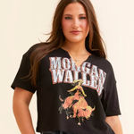 BKE NWT Morgan Wallen Cowgirl Cropped Band T-Shirt  Buckle Size Small Country Photo 0