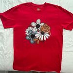 Mossy Oak Red “Floral” T-Shirt Size Medium Photo 0