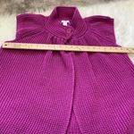 Dress Barn  Woman Size 1X Purple Short Sleeve Knit Sweater Retro Button Cute Chic Photo 5