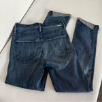 Mother High Waisted Rascal Ankle Slit Flip Zip Fly Blue Denim Jeans Size 26 Photo 7