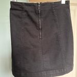 Free People Black Tight Denim Mini Skirt Photo 1