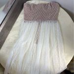 White Fox Boutique sheer Polka Dot maxi Dress in cream and White Photo 15