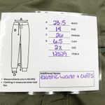 st. john's bay  Olive Cargo Jogger Pants‎ Womens 2X Linen Rayon Utility Casual Photo 7
