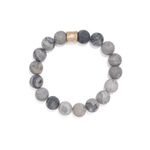 VICI KARMA BEADED BRACELET - GREY AGATE Photo 5