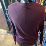 Athleta  burgundy XXS crew neck Athleisure normcore long sleeve top Photo 1