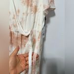 Dex Pink and Cream High Low Dress White Size 2X Photo 3