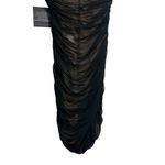 Norma Kamali NEW NWT Walter Strapless Midi Dress In Black Mesh Photo 5