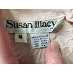 dress cutwork lace pink vintage romantic shoulder pads Size M Photo 10