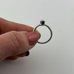 Touchstone Crystal Swarovski Company silver with aquamarine ring Photo 5