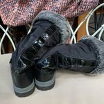 Khombu  Faux Fur Trim Snow Boots Black Size‎ 9 Photo 2