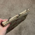 American Vintage Floral Embroidered Wool Needlepoint Kisslock Vintage Women Bag Purse Photo 7