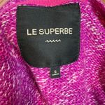 Le Superbe Silk Cashmere Cardigan Sweater Fuchsia Purple Size Small‎ Photo 6