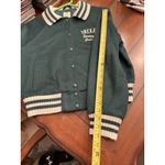 Levi's Levi’s Gold Tab Shrunken Varsity Jacket Women’s Size M Wool Cropped Green Warm Photo 8