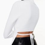 Aritzia Babaton Sculpt Knit Tie-Back Longsleeve Photo 1