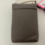 Kate Spade  Pebbled Leather Chain Strap Crossbody Purse Gray Veronica Handbag Photo 2