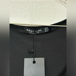 Nasty Gal NWT Woman’s Asymmetric Extreme Black Crop Top Size 10 Photo 1