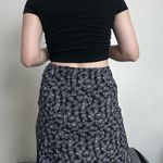 vintage floral mini skirt Size M Photo 2
