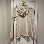 My Beloved  Size M Oatmeal Oversized Cowl Neck Pullover Cozy Lounge Sweatshirt Photo 6