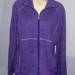 Columbia Jacket Womens L Large Purple Cotton Blend Full Zip Active Lightweight Photo 0