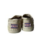 BOBS Skechers Crochet Slip On Shoes Floral Lace Labyrinth Natural Women's Size 7 Tan Photo 7