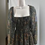 Slate + Willow - Square Neck Printed Midi Dress Size S Photo 6