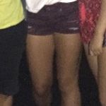 American Eagle Maroon Jean Shorts Photo 1