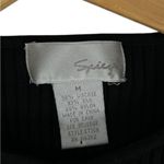 Spiegel Y2K Womens Retro Silk Blend Ribbed Stretchy Henley Top Shirt Rhinestone Photo 4