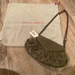 Lauren Merkin Vintage  olive green studded crossbody chain‎ clutch mini bag Photo 0