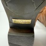 Sam Edelman  Perron Cap Toe Leather Riding Boots Women's 6.5M Brown Brogue Zip Photo 14