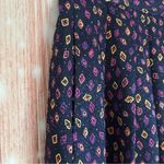 Breckenridge Vintage Petites Purple Patterned Pleated Midi Skirt Photo 4
