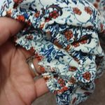 Max Studio floral puffy sleeve button up blouse size medium Photo 7