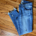 Moussy Frayed Hem Blue Women's Jeans Size 27 Photo 0