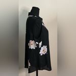 Van Heusen  sleeveless floral button‎ front blouse sleeveless top size L Photo 3