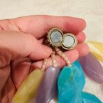 Talbots Multi-Strand Faceted Resin Statement Necklace – Pastel & Earth Tones Photo 5